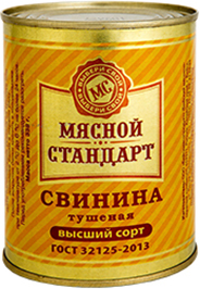 СВИНИНА ТУШЁНАЯ МЯСНОЙ СТАНДАРТ, 338 Г