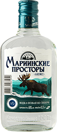 ВОДКА МАРИИНСКИЕ ПРОСТОРЫ, ЛЮКС, ОСОБАЯ, 0,25 Л