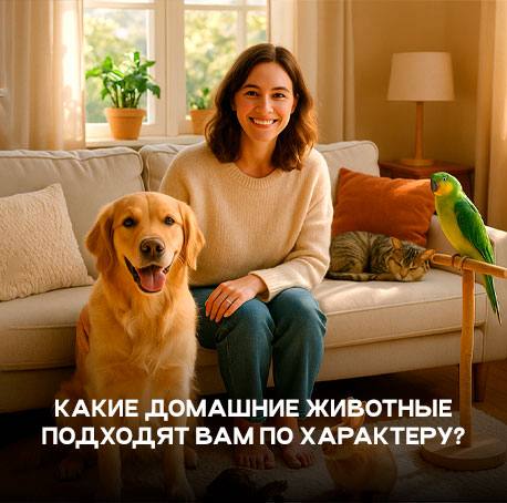 Какие домашние животные подходят вам по характеру?
