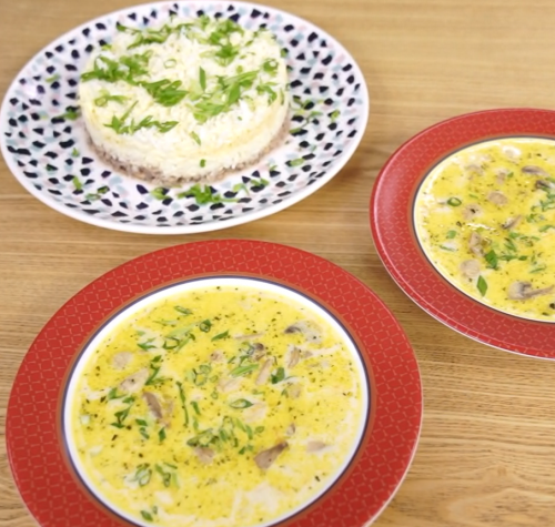 На кухне с Мария-Ра салат мимоза и сливочный суп