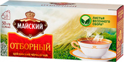 ЧАЙ МАЙСКИЙ, ЧЁРНЫЙ, ОТБОРНЫЙ, 25 ПАК.