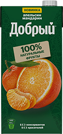 НАПИТОК СОКОСОДЕРЖАЩИЙ ДОБРЫЙ, АПЕЛЬСИН/МАНДАРИН, 2 Л