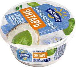 СЫР ПЛАВЛЕНЫЙ КОРОВКИНО, ЯНТАРЬ, 60%, 200 Г