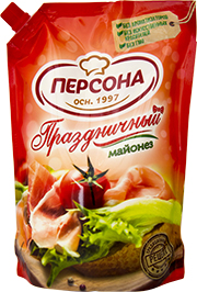 МАЙОНЕЗ ПЕРСОНА ПРАЗДНИЧНЫЙ, КЛАССИЧЕСКИЙ, 50%, 800 МЛ