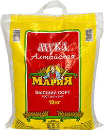 МУКА ПШЕНИЧНАЯ МАРИЯ, ВЫСШИЙ СОРТ, 10 КГ