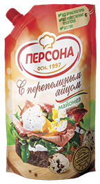 МАЙОНЕЗ ПЕРСОНА, С ПЕРЕПЕЛИНЫМ ЯЙЦОМ, 50%, 700 МЛ