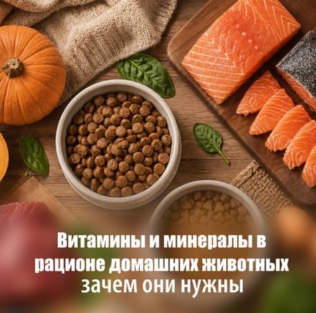 Витамины и минералы в рационе домашних животных