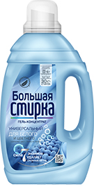 ГЕЛЬ-КОНЦЕНТРАТ БОЛЬШАЯ СТИРКА, УНИВЕРСАЛЬНЫЙ, 1,2 Л