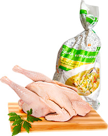 ТУШКА КУРИНАЯ СУПОВАЯ, ПОТРОШЁНАЯ, ЗАМОРОЖЕННАЯ, 1 КГ