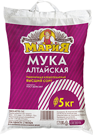 МУКА ПШЕНИЧНАЯ МАРИЯ, ВЫСШИЙ СОРТ, 5 КГ