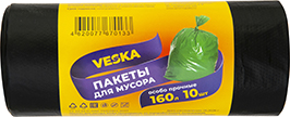 ПАКЕТЫ ДЛЯ МУСОРА ВЕСКА, 160 Л, 10 ШТ.