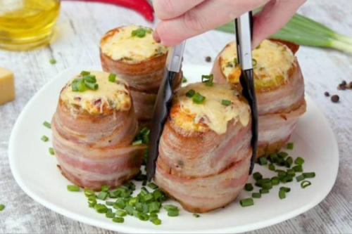 Картофель в зелёном масле и беконе — не гарнир, а праздник какой-то!