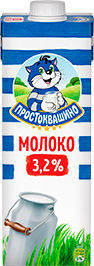 МОЛОКО ПРОСТОКВАШИНО, УЛЬТРАПАСТЕРИЗОВАННОЕ, 3,2%, 950 МЛ