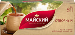 ЧАЙ МАЙСКИЙ, ОТБОРНЫЙ, ЧЁРНЫЙ, 25 ПАК.