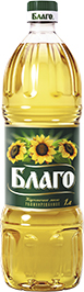 МАСЛО ПОДСОЛНЕЧНОЕ БЛАГО, РАФИНИРОВАННОЕ, 1 Л