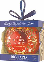 ЧАЙ РИЧАРД РОЖДЕСТВЕНСКАЯ ИГРУШКА, ЧЁРНЫЙ, ЛИСТОВОЙ, 20 Г