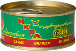 ИКРА ЛОСОСЁВАЯ, СТРУКТУРИРОВАННАЯ, 95 Г