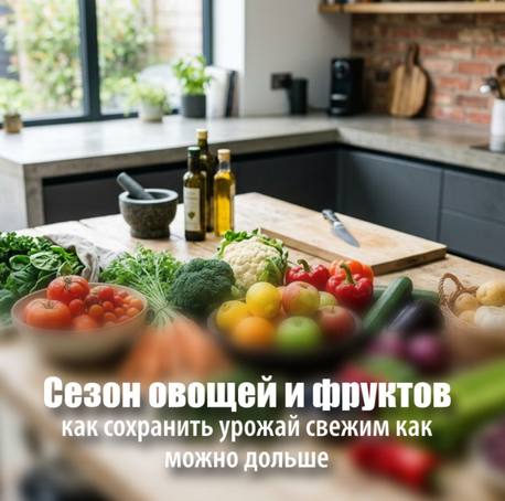 Сезон овощей и фруктов: как сохранить урожай свежим как можно дольше