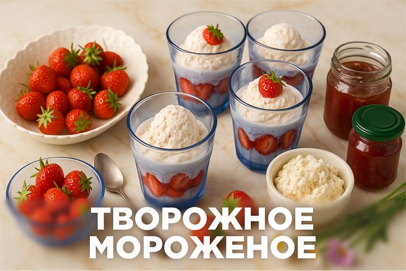 Творожное мороженое — вкусно, просто и полезно!