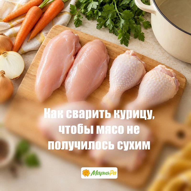 Как сварить курицу, чтобы мясо не получилось сухим