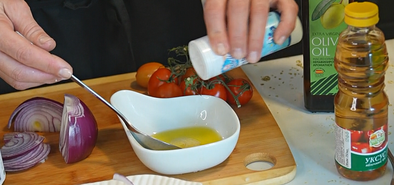 Салат с морепродуктами